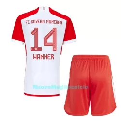 Completo calcio FC Bayern Monaco Wanner 14 Bambino Primo 2023/24 Completo calcio FC Bayern Monaco Wanner 14 Bambino Primo 2023/24
