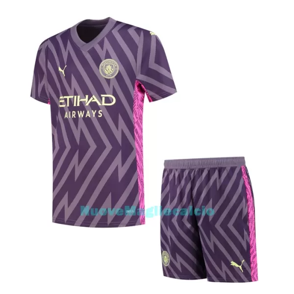 Completo calcio Portiere Manchester City Bambino Secondo 2023/24