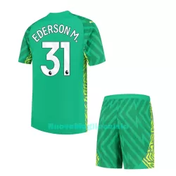 Completo calcio Portiere Manchester City Ederson Bambino Primo 2023/24 Completo calcio Portiere Manchester City Ederson Bambino Primo 2023/24