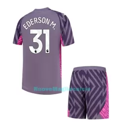 Completo calcio Portiere Manchester City Ederson Bambino Secondo 2023/24 Completo calcio Portiere Manchester City Ederson Bambino Secondo 2023/24