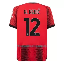 Maglia AC Milan A. Rebic 12 Uomo Primo 2023/24 Maglia AC Milan A. Rebic 12 Uomo Primo 2023/24