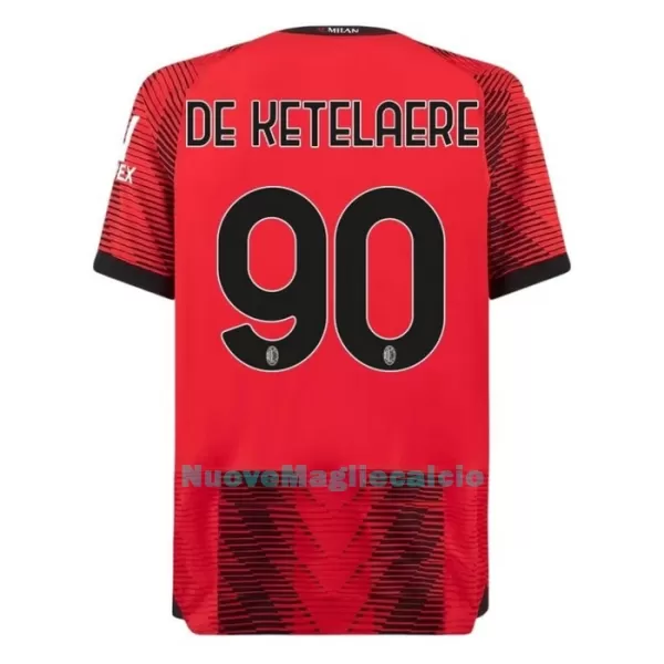 Maglia AC Milan De Ketelaere 90 Uomo Primo 2023/24