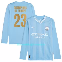 Maglia Manchester City Champions of Europe Uomo Primo 2023/24 Maniche Lunghe Maglia Manchester City Champions of Europe Uomo Primo 2023/24 Maniche Lunghe