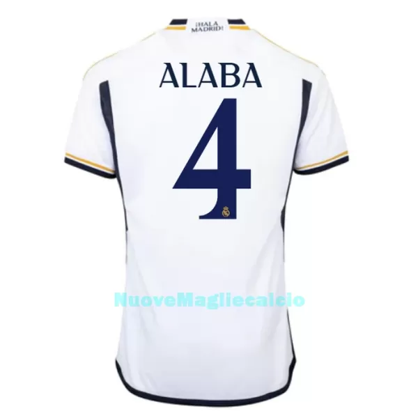 Maglia Real Madrid Alaba 4 Uomo Primo 2023/24