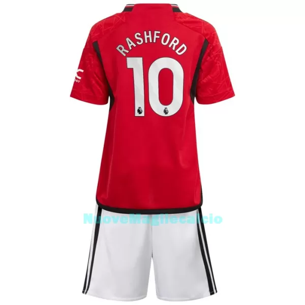 Completo calcio Manchester United Rashford 10 Bambino Primo 2023/24