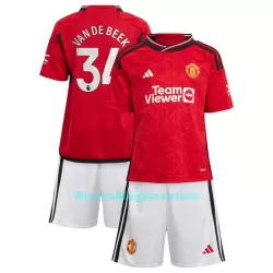 Completo calcio Manchester United Van De Beek 34 Bambino Primo 2023/24 Completo calcio Manchester United Van De Beek 34 Bambino Primo 2023/24