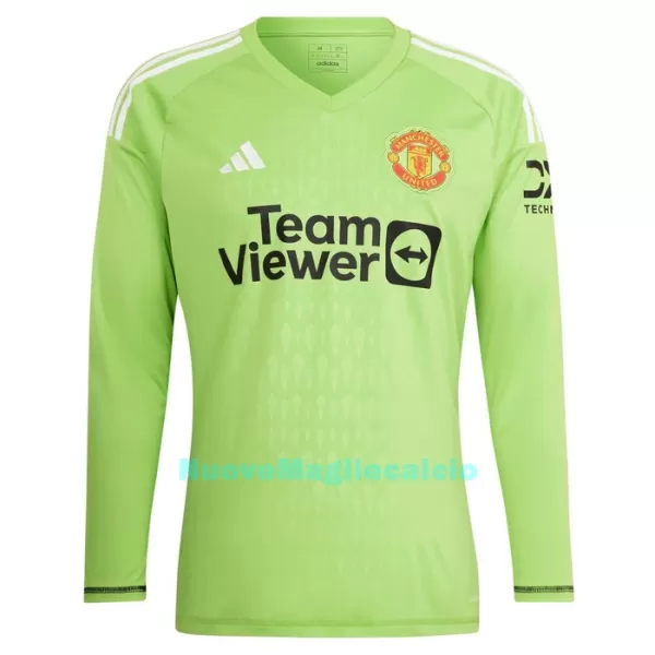 Completo calcio Portiere Manchester United Bambino Primo 2023/24 Maniche Lunghe