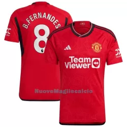 Maglia Manchester United Bruno Fernandes 8 Uomo Primo 2023/24 Maglia Manchester United Bruno Fernandes 8 Uomo Primo 2023/24