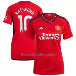Maglia Manchester United Rashford 10 Donna Primo 2023/24 Maglia Manchester United Rashford 10 Donna Primo 2023/24