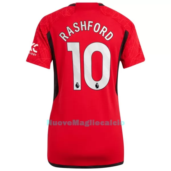 Maglia Manchester United Rashford 10 Donna Primo 2023/24