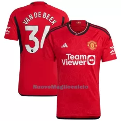Maglia Manchester United Van De Beek 34 Uomo Primo 2023/24 Maglia Manchester United Van De Beek 34 Uomo Primo 2023/24