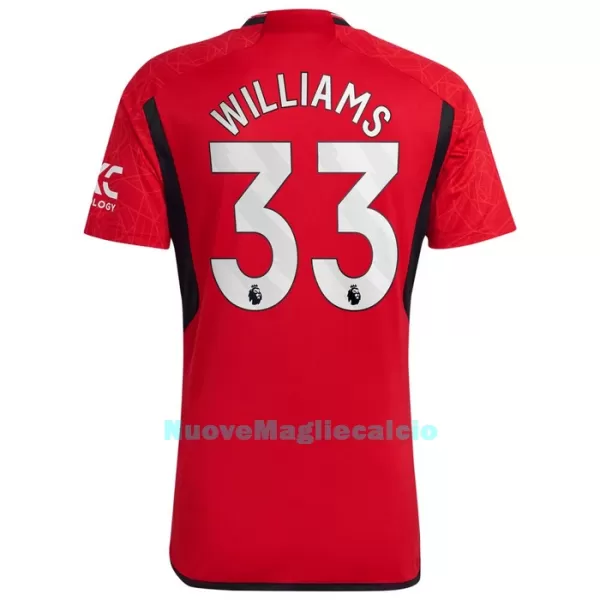 Maglia Manchester United Williams 33 Uomo Primo 2023/24
