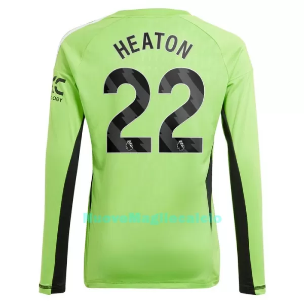 Maglia Portiere Manchester United Heaton 22 Uomo Primo 2023/24 Maniche Lunghe