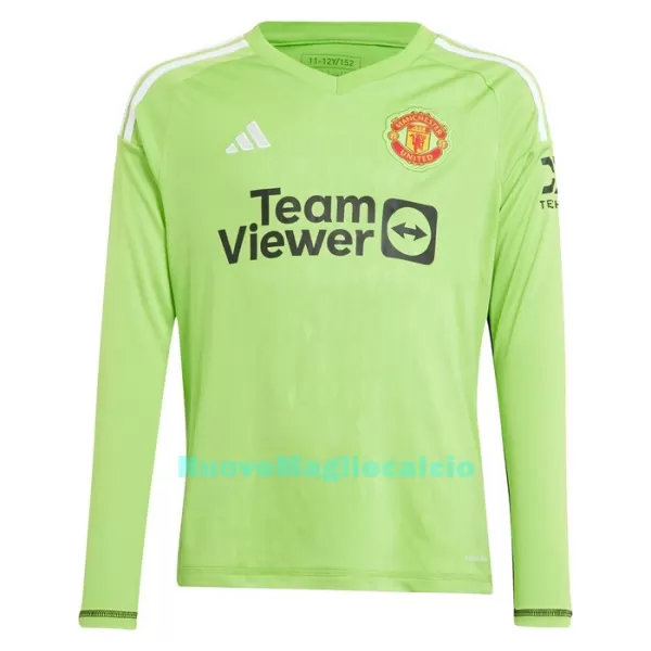 Maglia Portiere Manchester United Heaton 22 Uomo Primo 2023/24 Maniche Lunghe