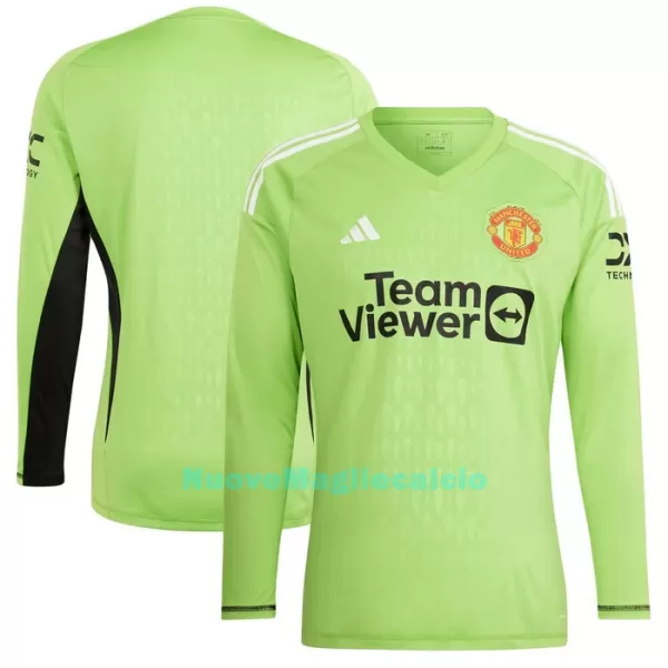 Maglia Portiere Manchester United Uomo Primo 2023/24 Maniche Lunghe