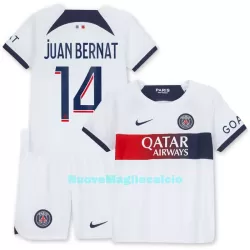 Completo calcio Paris Saint-Germain Juan Bernat 14 Bambino Secondo 2023/24 Completo calcio Paris Saint-Germain Juan Bernat 14 Bambino Secondo 2023/24