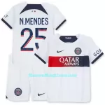 Completo calcio Paris Saint-Germain N.Mendes 25 Bambino Secondo 2023/24