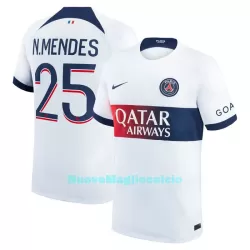 Maglia Paris Saint-Germain N.Mendes 25 Uomo Secondo 2023/24 Maglia Paris Saint-Germain N.Mendes 25 Uomo Secondo 2023/24