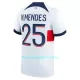 Maglia Paris Saint-Germain N.Mendes 25 Uomo Secondo 2023/24