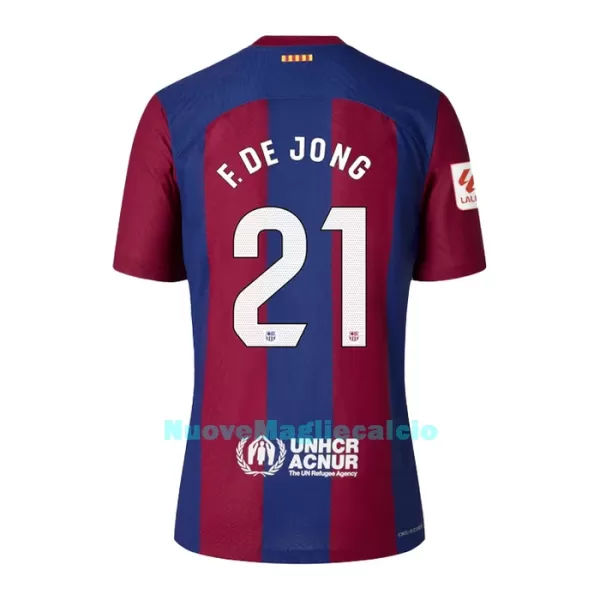 Completo calcio Barcellona Frenkie de Jong 21 Bambino Primo 2023/24