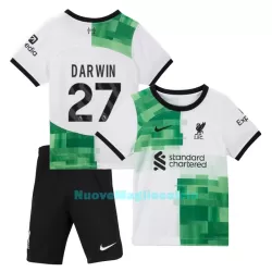 Completo calcio Liverpool Darwin 27 Bambino Secondo 2023/24 Completo calcio Liverpool Darwin 27 Bambino Secondo 2023/24