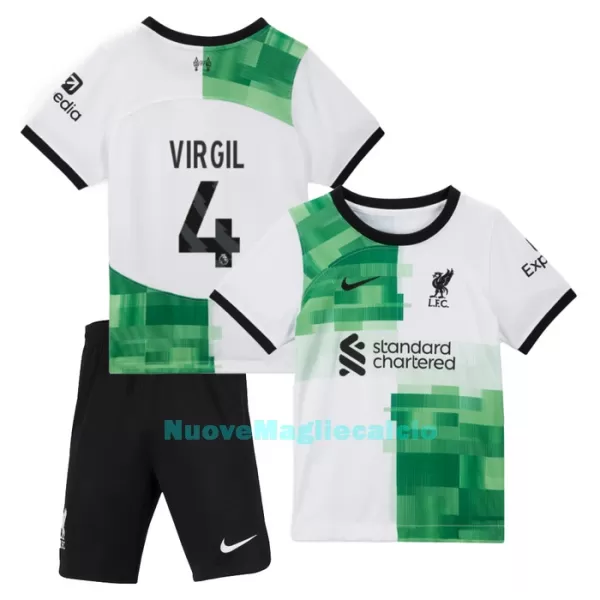 Completo calcio Liverpool Virgil 4 Bambino Secondo 2023/24