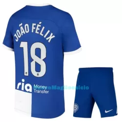 Completo calcio Atlético Madrid João Félix 18 Bambino Secondo 2023/24 Completo calcio Atlético Madrid João Félix 18 Bambino Secondo 2023/24