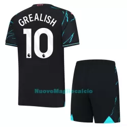 Completo calcio Manchester City Grealish 10 Bambino 3rd 2023/24 Completo calcio Manchester City Grealish 10 Bambino 3rd 2023/24