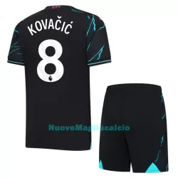 Completo calcio Manchester City Kovacic 8 Bambino 3rd 2023/24 Completo calcio Manchester City Kovacic 8 Bambino 3rd 2023/24