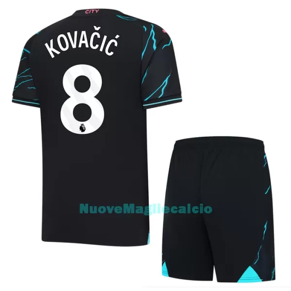 Completo calcio Manchester City Kovacic 8 Bambino 3rd 2023/24