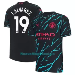 Maglia Manchester City J. Alvarez 19 Uomo 3rd 2023/24 Maglia Manchester City J. Alvarez 19 Uomo 3rd 2023/24