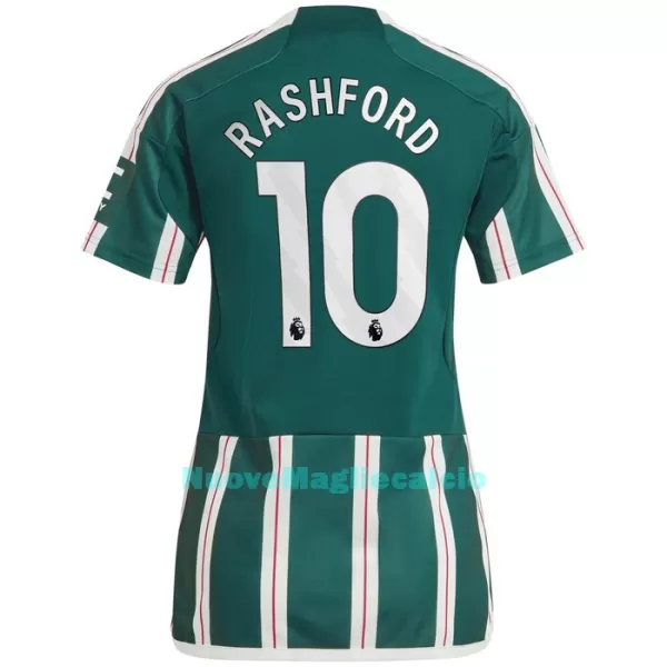 Maglia Manchester United Rashford 10 Donna Secondo 2023/24