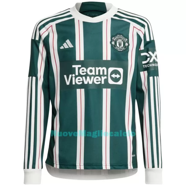 Maglia Manchester United Rashford 10 Uomo Secondo 2023/24 Maniche Lunghe