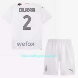 Completo calcio AC Milan Calabria 2 Bambino Secondo 2023/24 Completo calcio AC Milan Calabria 2 Bambino Secondo 2023/24