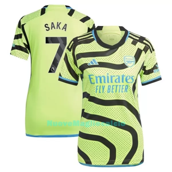 Maglia Arsenal Saka 7 Donna Secondo 2023/24