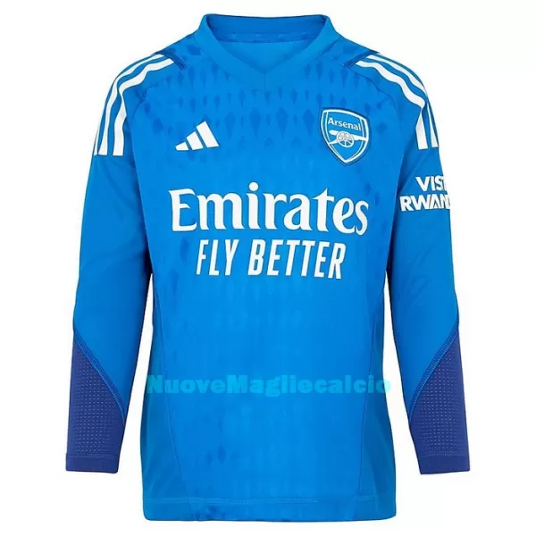 Maglia Portiere Arsenal Ramsdale 1 Uomo Secondo 2023/24 Maniche Lunghe