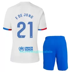 Completo calcio Barcellona Frenkie de Jong 21 Bambino Secondo 2023/24 Completo calcio Barcellona Frenkie de Jong 21 Bambino Secondo 2023/24