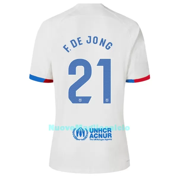 Completo calcio Barcellona Frenkie de Jong 21 Bambino Secondo 2023/24