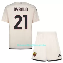 Completo calcio AS Roma Dybala 21 Bambino Secondo 2023/24 Completo calcio AS Roma Dybala 21 Bambino Secondo 2023/24