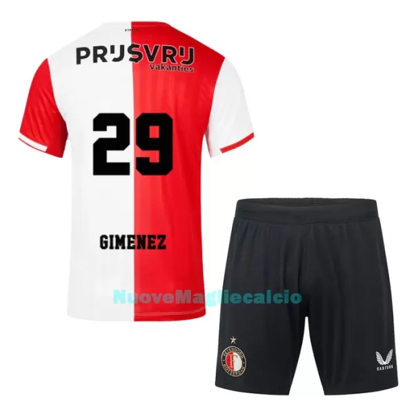 Completo calcio Feyenoord Rotterdam Gimenez 29 Bambino Primo 2023/24
