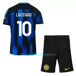 Completo calcio Inter Milan Lautaro Martinez 10 Bambino Primo 2023/24 Completo calcio Inter Milan Lautaro Martinez 10 Bambino Primo 2023/24