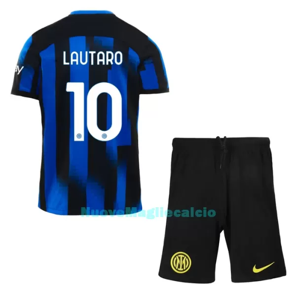 Completo calcio Inter Milan Lautaro Martinez 10 Bambino Primo 2023/24