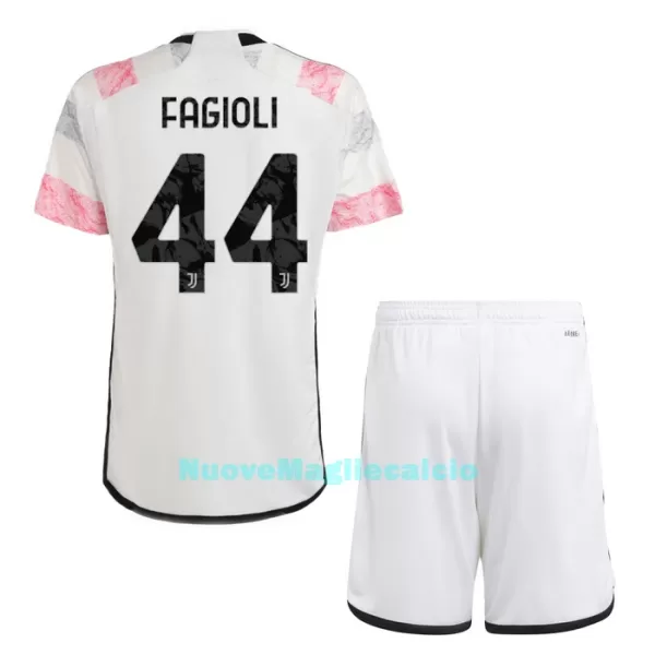 Completo calcio Juventus Fagioli 44 Bambino Secondo 2023/24