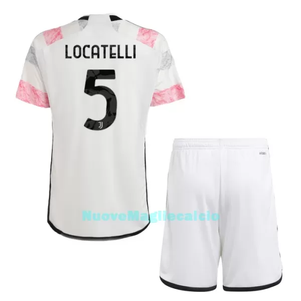 Completo calcio Juventus Locatelli 5 Bambino Secondo 2023/24