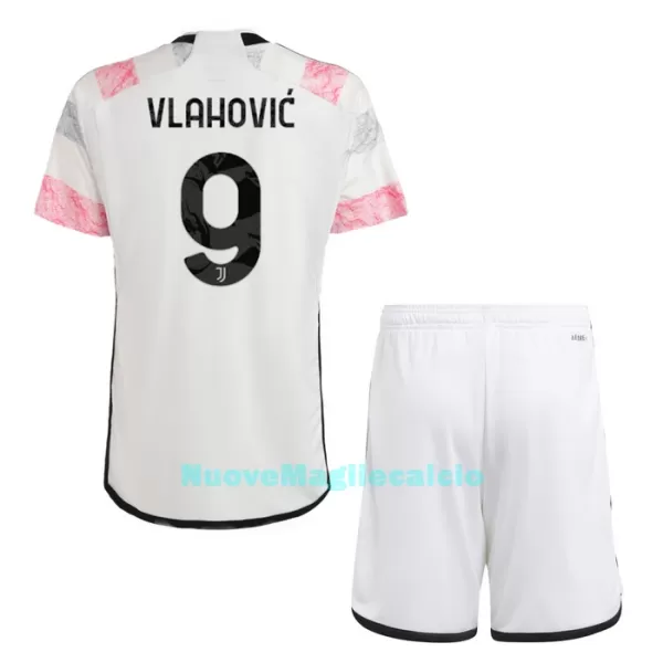 Completo calcio Juventus Vlahovic 9 Bambino Secondo 2023/24