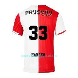 Maglia Feyenoord Rotterdam Hancko 33 Uomo Primo 2023/24 Maglia Feyenoord Rotterdam Hancko 33 Uomo Primo 2023/24