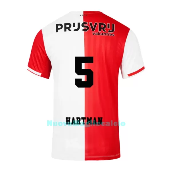 Maglia Feyenoord Rotterdam Hartman 5 Uomo Primo 2023/24