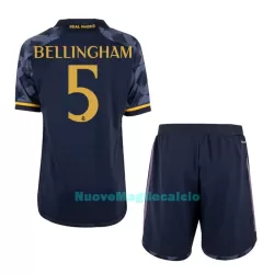 Completo calcio Real Madrid Bellingham 5 Bambino Secondo 2023/24 Completo calcio Real Madrid Bellingham 5 Bambino Secondo 2023/24