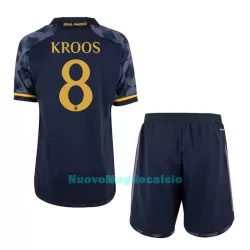 Completo calcio Real Madrid Kroos 8 Bambino Secondo 2023/24 Completo calcio Real Madrid Kroos 8 Bambino Secondo 2023/24