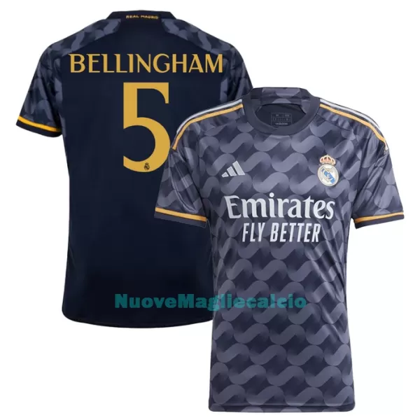 Maglia Real Madrid Bellingham 5 Uomo Secondo 2023/24